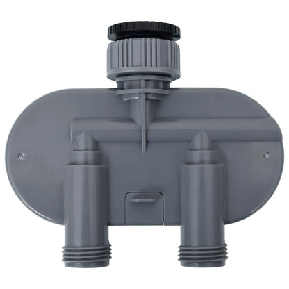 147889 vidaXL Double Outlet Water Timer with Ball Valves