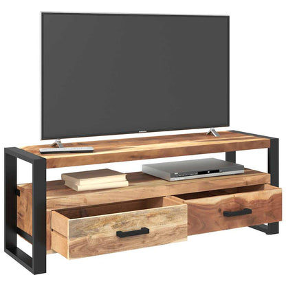 vidaXL TV Cabinet 120x35x45 cm Solid Wood with Honey Finish