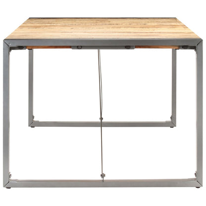 vidaXL Dining Table 180x90x75 cm Solid Rough Mango Wood