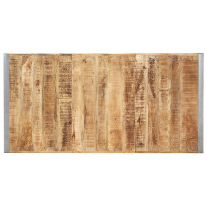 vidaXL Dining Table 180x90x75 cm Solid Rough Mango Wood