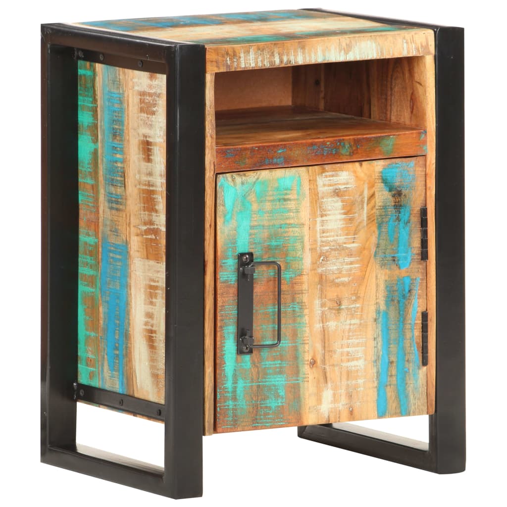 vidaXL Bedside Cabinet 40x35x55 cm Solid Reclaimed Wood