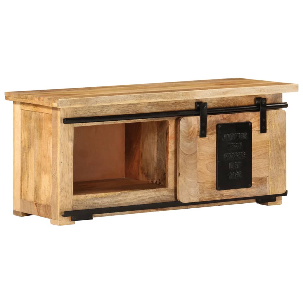 vidaXL TV Cabinet 90x35x40 cm Solid Mango Wood