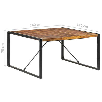 vidaXL Dining Table 140x140x75 cm Solid Wood