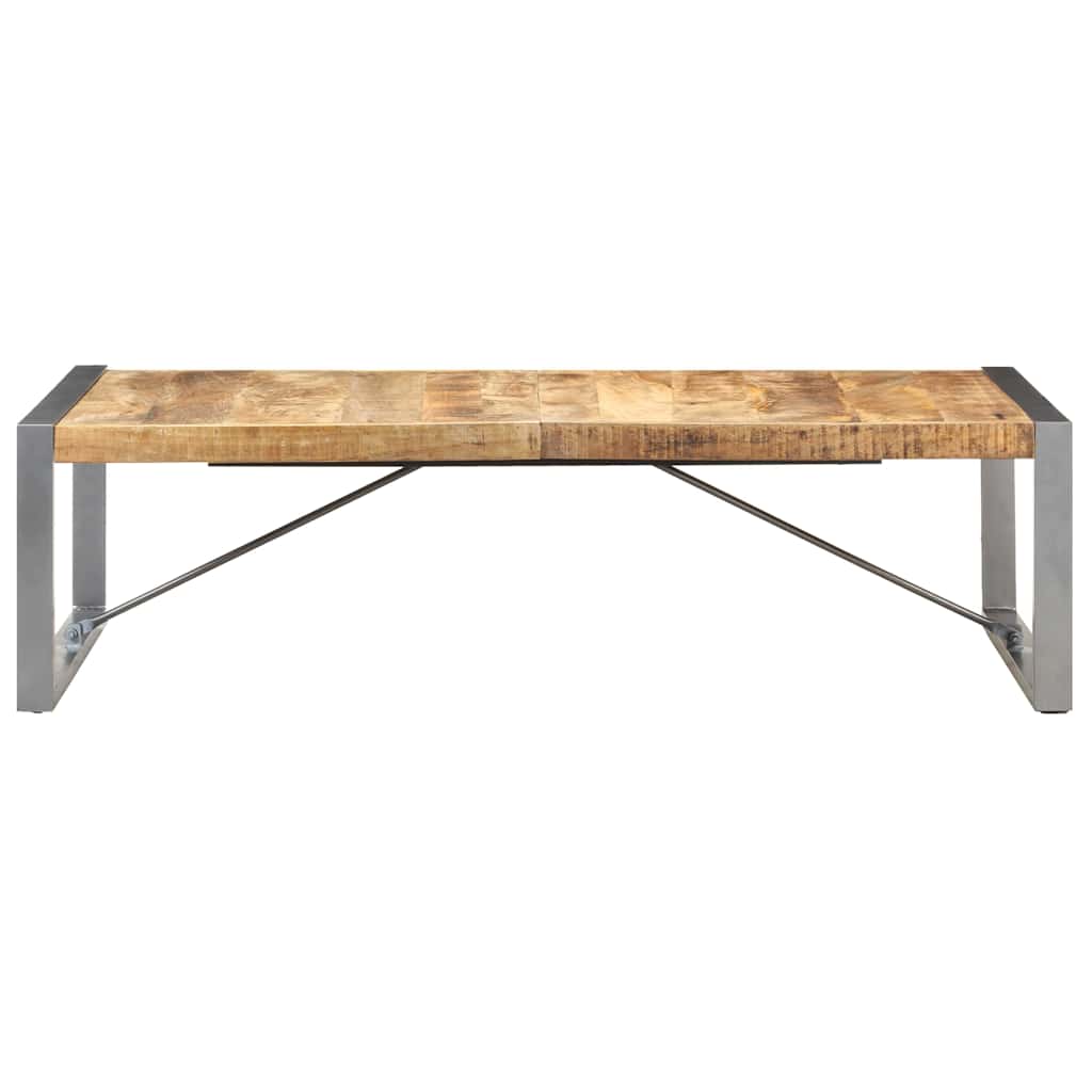321587 vidaXL Coffee Table 140x70x40 cm Rough Mango Wood
