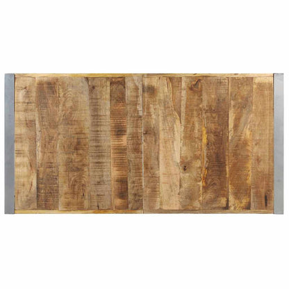321587 vidaXL Coffee Table 140x70x40 cm Rough Mango Wood