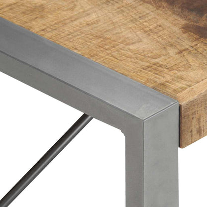 321587 vidaXL Coffee Table 140x70x40 cm Rough Mango Wood