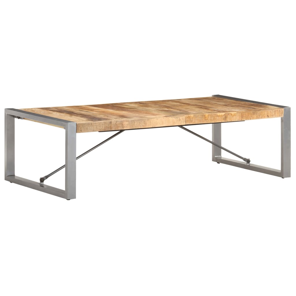 vidaXL Coffee Table 140x70x40 cm Rough Mango Wood