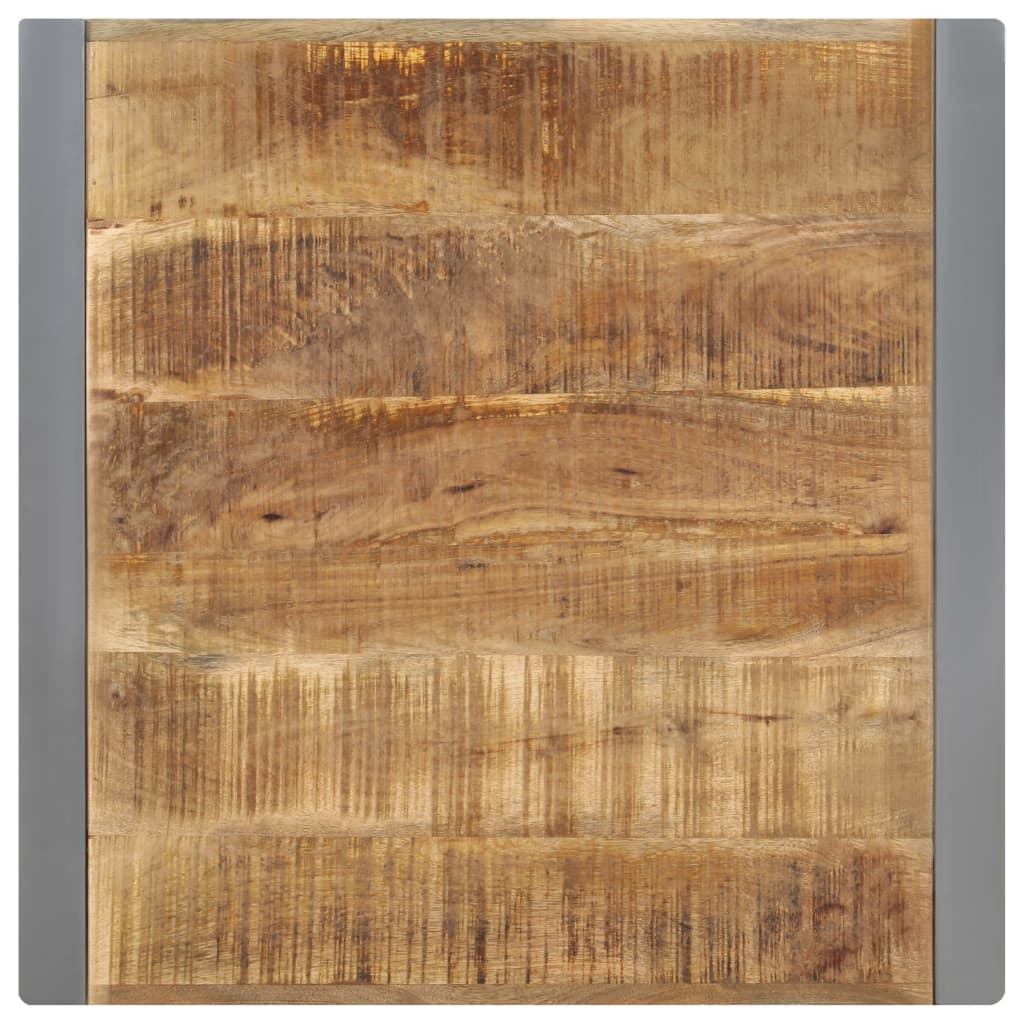vidaXL Dining Table 70x70x75 cm Solid Rough Mango Wood