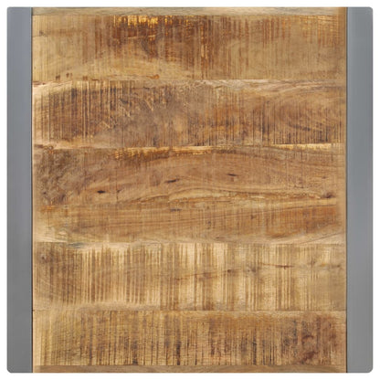 vidaXL Dining Table 70x70x75 cm Solid Rough Mango Wood