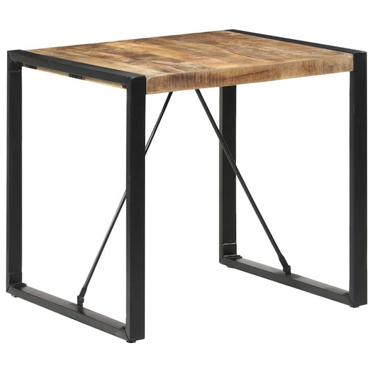 321600 vidaXL Dining Table 80x80x75 cm Rough Mango Wood