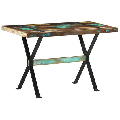 vidaXL Dining Table 120x60x76 cm Solid Reclaimed Wood