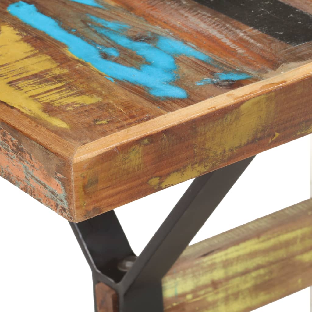 vidaXL Dining Table 140x70x76 cm Solid Reclaimed Wood