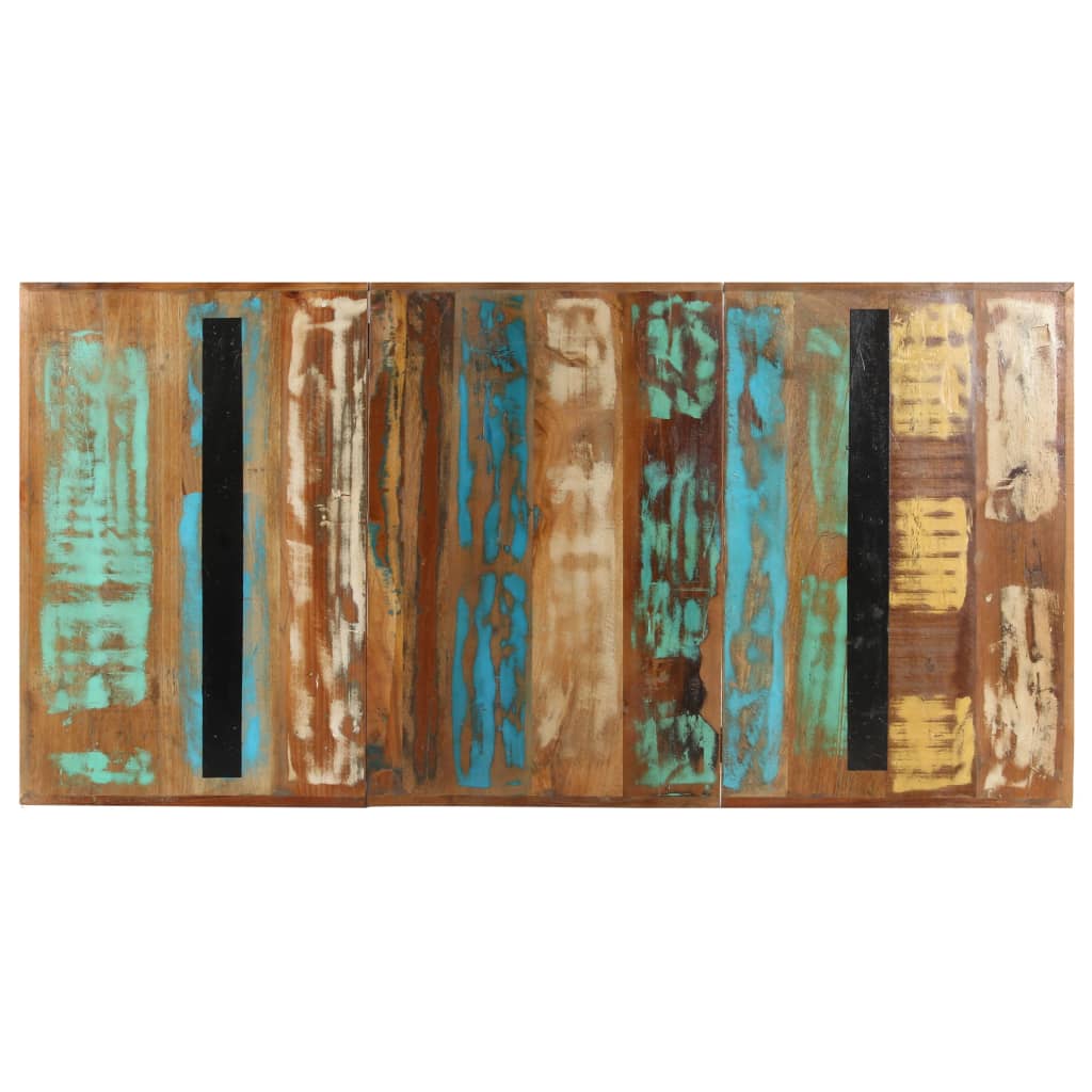 vidaXL Dining Table 160x80x76 cm Solid Reclaimed Wood