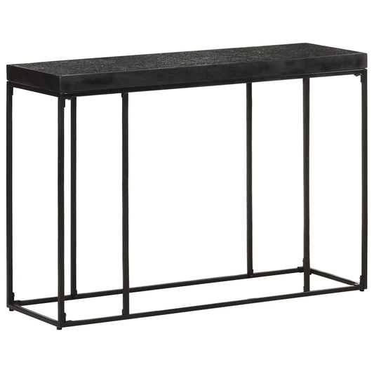 321612 vidaXL Console Table Black 110x35x76 cm Solid Acacia and Mango Wood