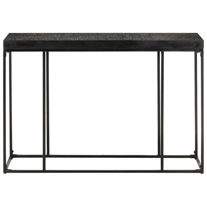 321612 vidaXL Console Table Black 110x35x76 cm Solid Acacia and Mango Wood