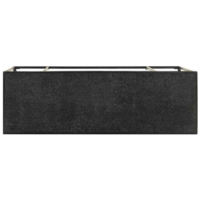 321612 vidaXL Console Table Black 110x35x76 cm Solid Acacia and Mango Wood