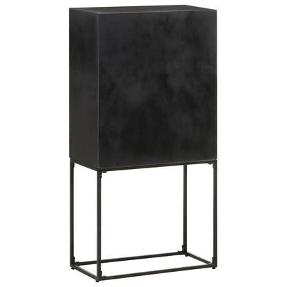 321613 vidaXL Sideboard Black 60x30x120 cm Solid Acacia and Mango Wood