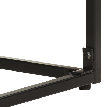 vidaXL Sideboard Black 60x30x120 cm Solid Acacia and Mango Wood