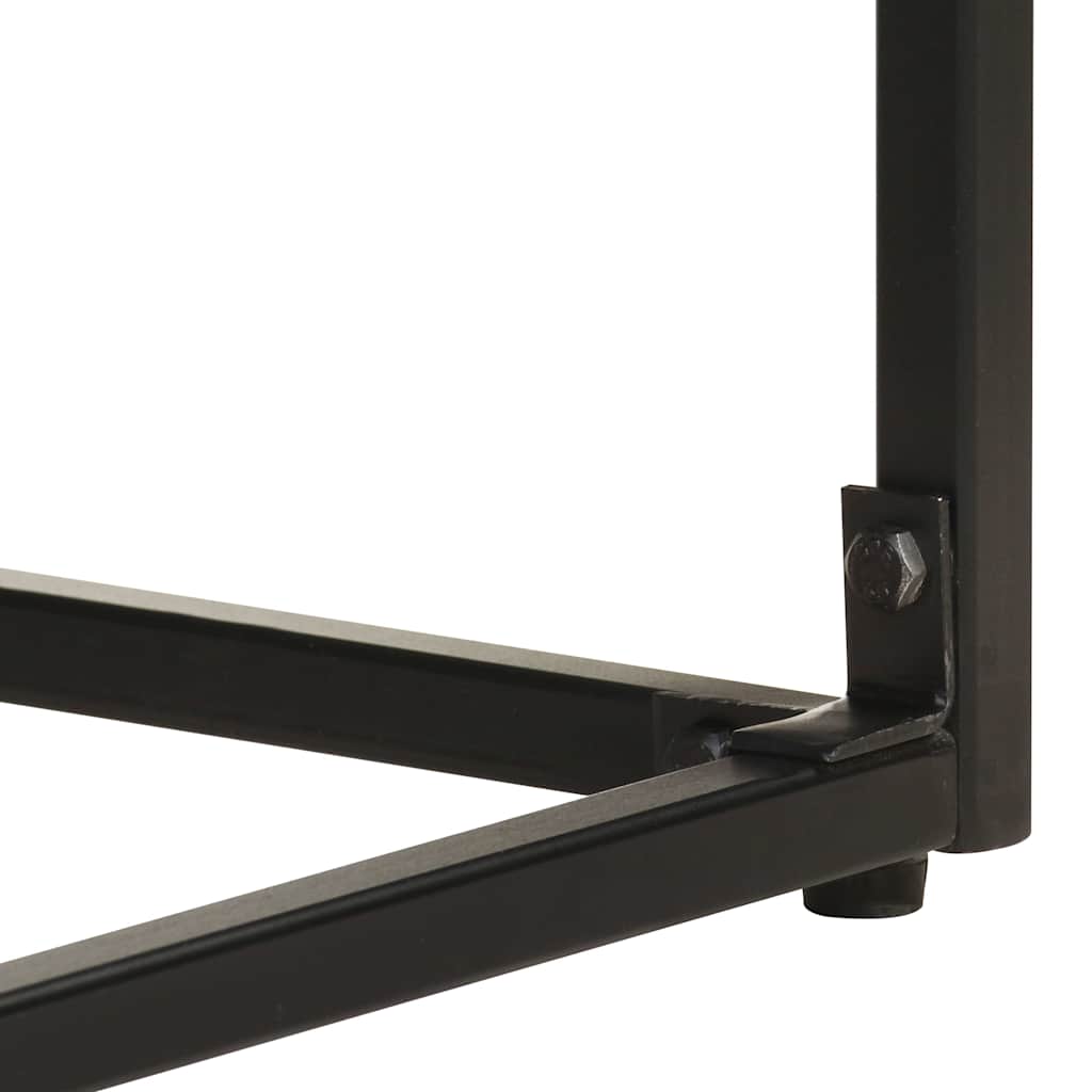 321613 vidaXL Sideboard Black 60x30x120 cm Solid Acacia and Mango Wood