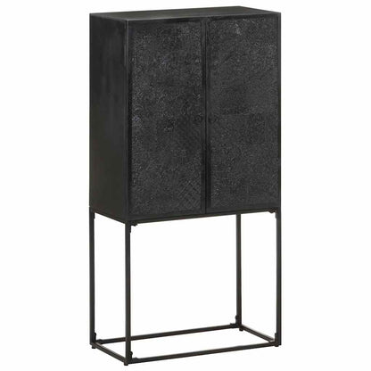321613 vidaXL Sideboard Black 60x30x120 cm Solid Acacia and Mango Wood