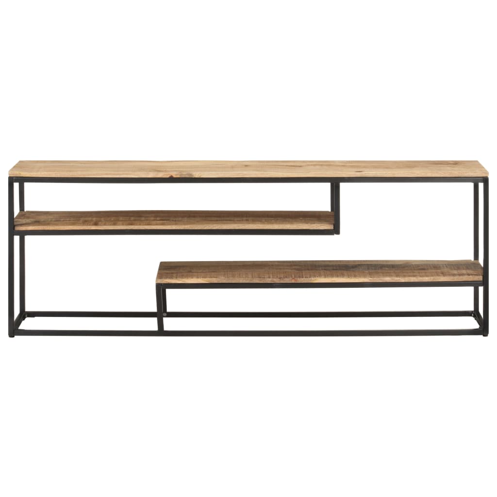 vidaXL TV Cabinet 130x30x45 cm Rough Mango Wood