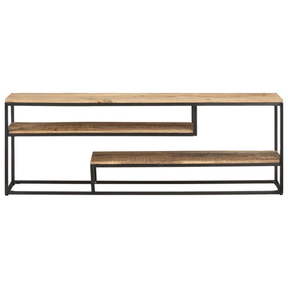 vidaXL TV Cabinet 130x30x45 cm Rough Mango Wood