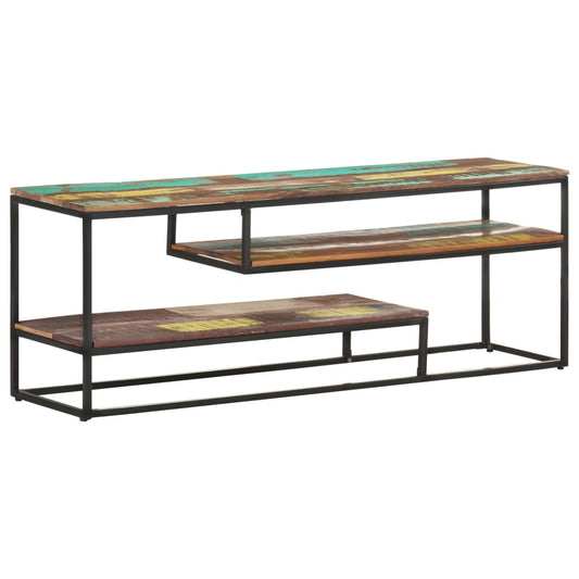 vidaXL TV Cabinet 130x30x45 cm Solid Reclaimed Wood