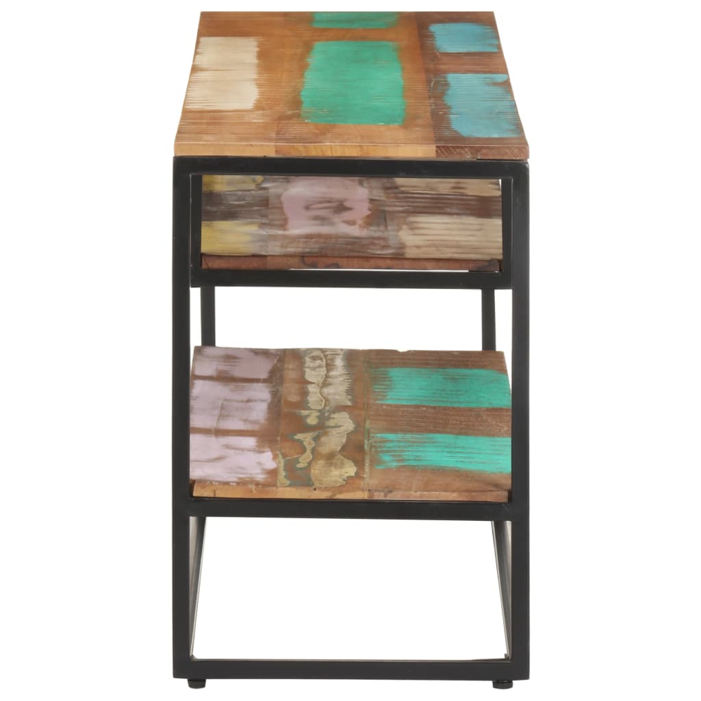 vidaXL TV Cabinet 130x30x45 cm Solid Reclaimed Wood
