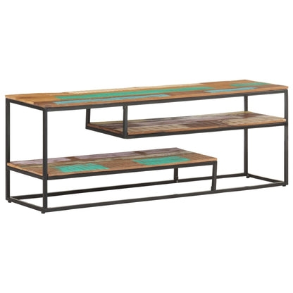 vidaXL TV Cabinet 130x30x45 cm Solid Reclaimed Wood