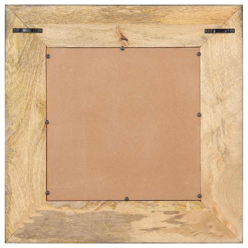 321629 vidaXL Mirror 50x50 cm Solid Mango Wood