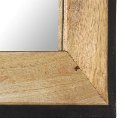 321629 vidaXL Mirror 50x50 cm Solid Mango Wood