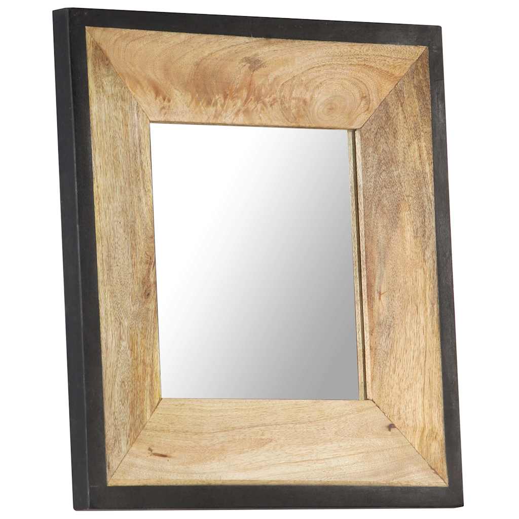 321629 vidaXL Mirror 50x50 cm Solid Mango Wood