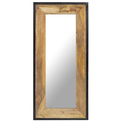 321631 vidaXL Mirror 110x50 cm Solid Mango Wood