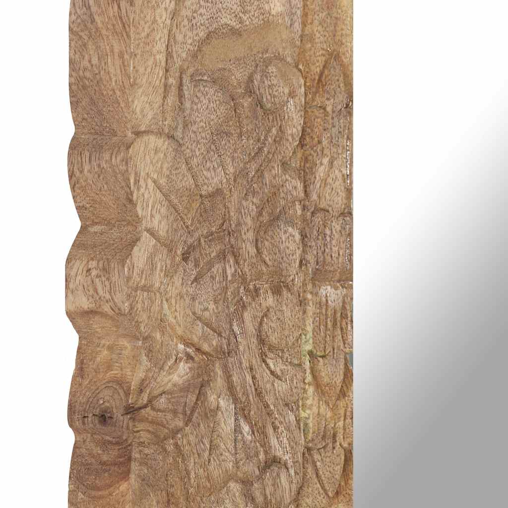 321635 vidaXL Mirror 50x50 cm Solid Mango Wood