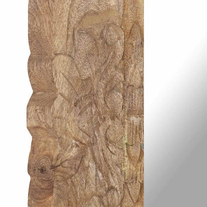 321635 vidaXL Mirror 50x50 cm Solid Mango Wood