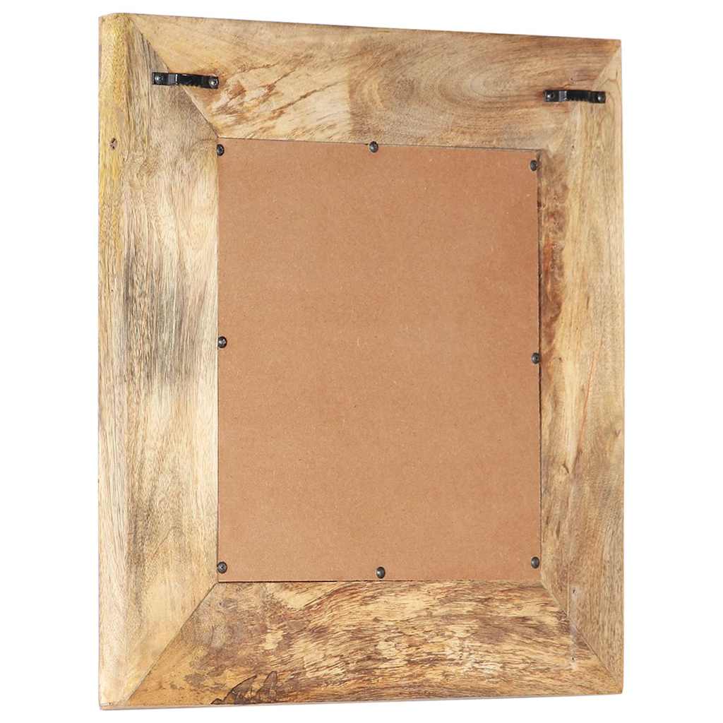 vidaXL Hand-Carved Mirror 50x50x2,5 cm Solid Mango Wood
