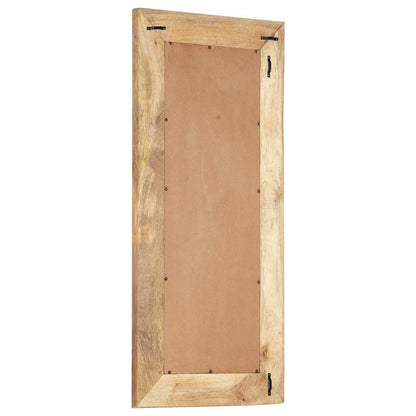 vidaXL Hand-Carved Mirror 110x50x2,5 cm Solid Mango Wood