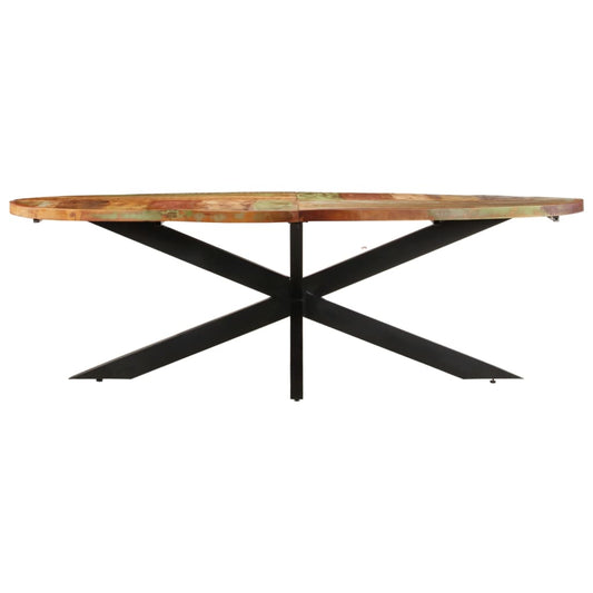 321679 vidaXL Dining Table 240x100x75 cm Solid Reclaimed Wood