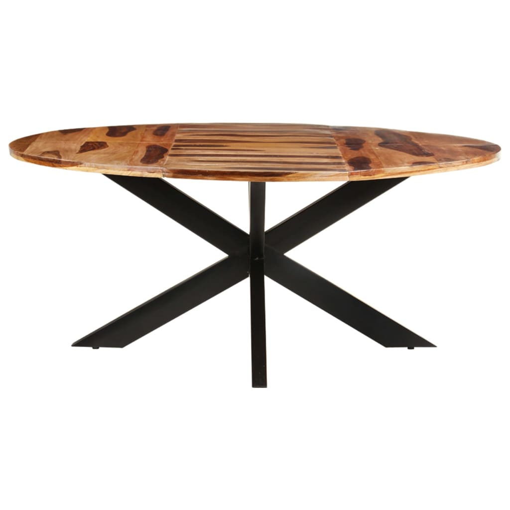 vidaXL Dining Table Round 175x75 cm Acacia Wood with Honey Finish