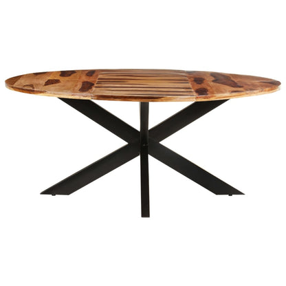 vidaXL Dining Table Round 175x75 cm Acacia Wood with Honey Finish