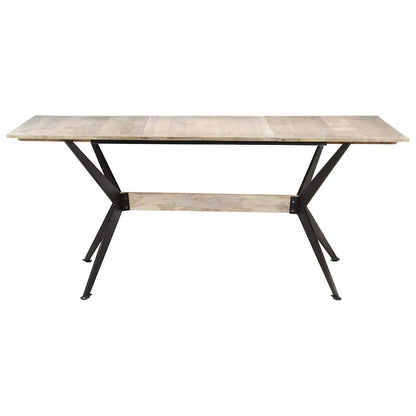 vidaXL Dining Table 180x90x76 cm Solid Mango Wood