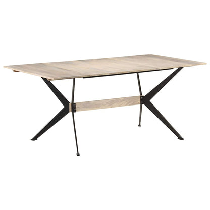 vidaXL Dining Table 180x90x76 cm Solid Mango Wood