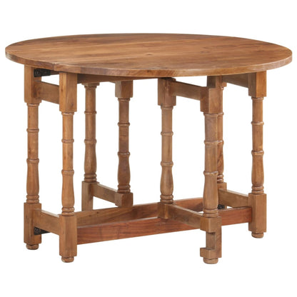 vidaXL Dining Table Round 110x76 cm Solid Mango Wood