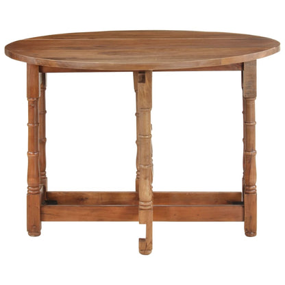 vidaXL Dining Table Round 110x76 cm Solid Mango Wood