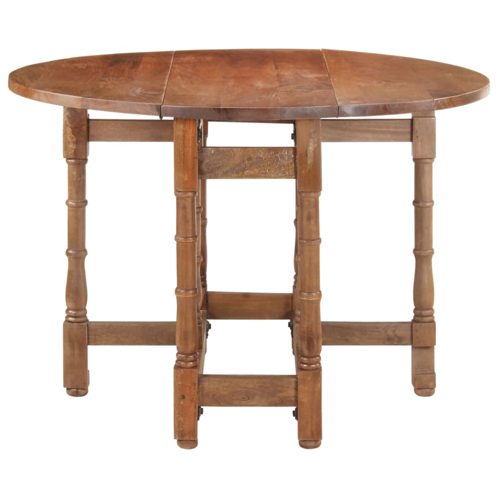 vidaXL Dining Table Round 110x76 cm Solid Mango Wood