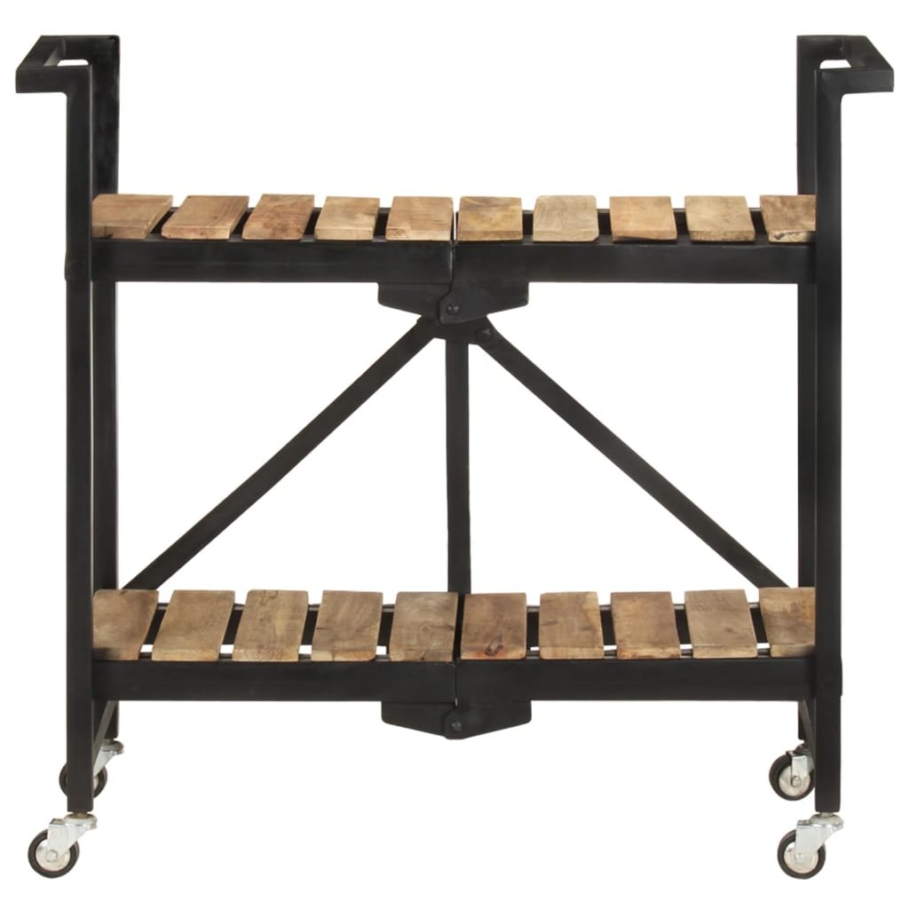 vidaXL Kitchen Trolley 87x36x81 cm Solid Mango Wood