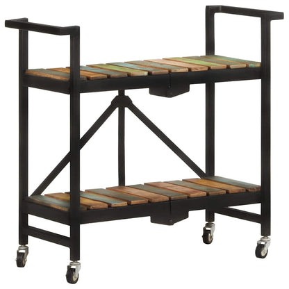 321711 vidaXL Kitchen Trolley 87x36x81 cm Solid Reclaimed Wood