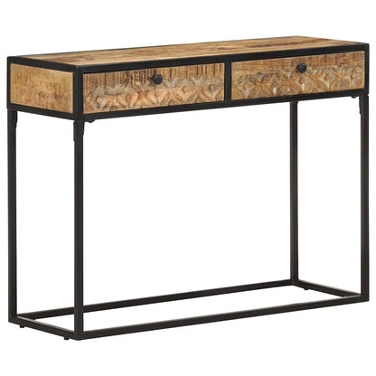 321713 vidaXL Console Table 100x35x75 cm Solid Mango Wood