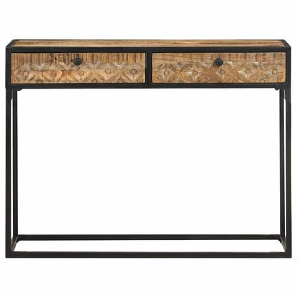 321713 vidaXL Console Table 100x35x75 cm Solid Mango Wood