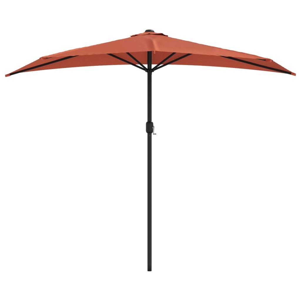 vidaXL Balcony Parasol | Terracotta | Polyester, Aluminium, Steel